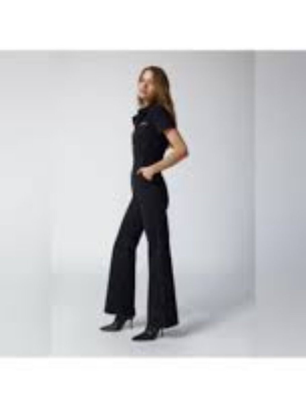 41 - NWT GOOD AMERICAN FIT FOR SUCCESS PALAZZO JUMPSUIT - Picture 5 of 7